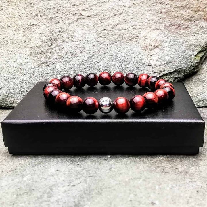 Red Tigers Eye 8 mm Perlenarmband für den Großhandel von SoeL Beads