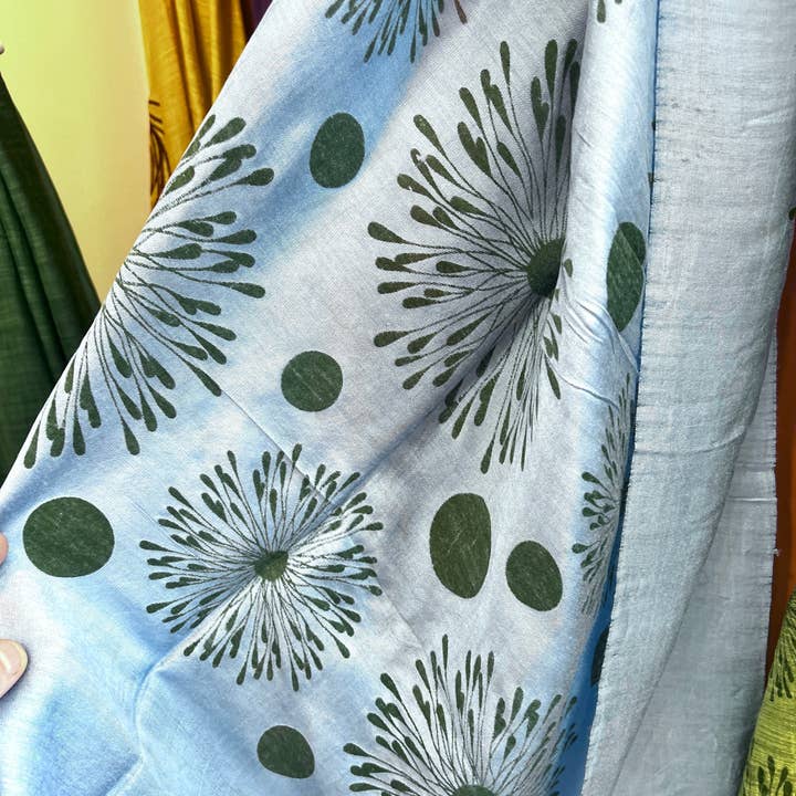 Wooven - Wholesale Scarf - Women's - Screen Printed Silk Blend Scarves in 13 colors and patterns, hand printed in Vietnam12