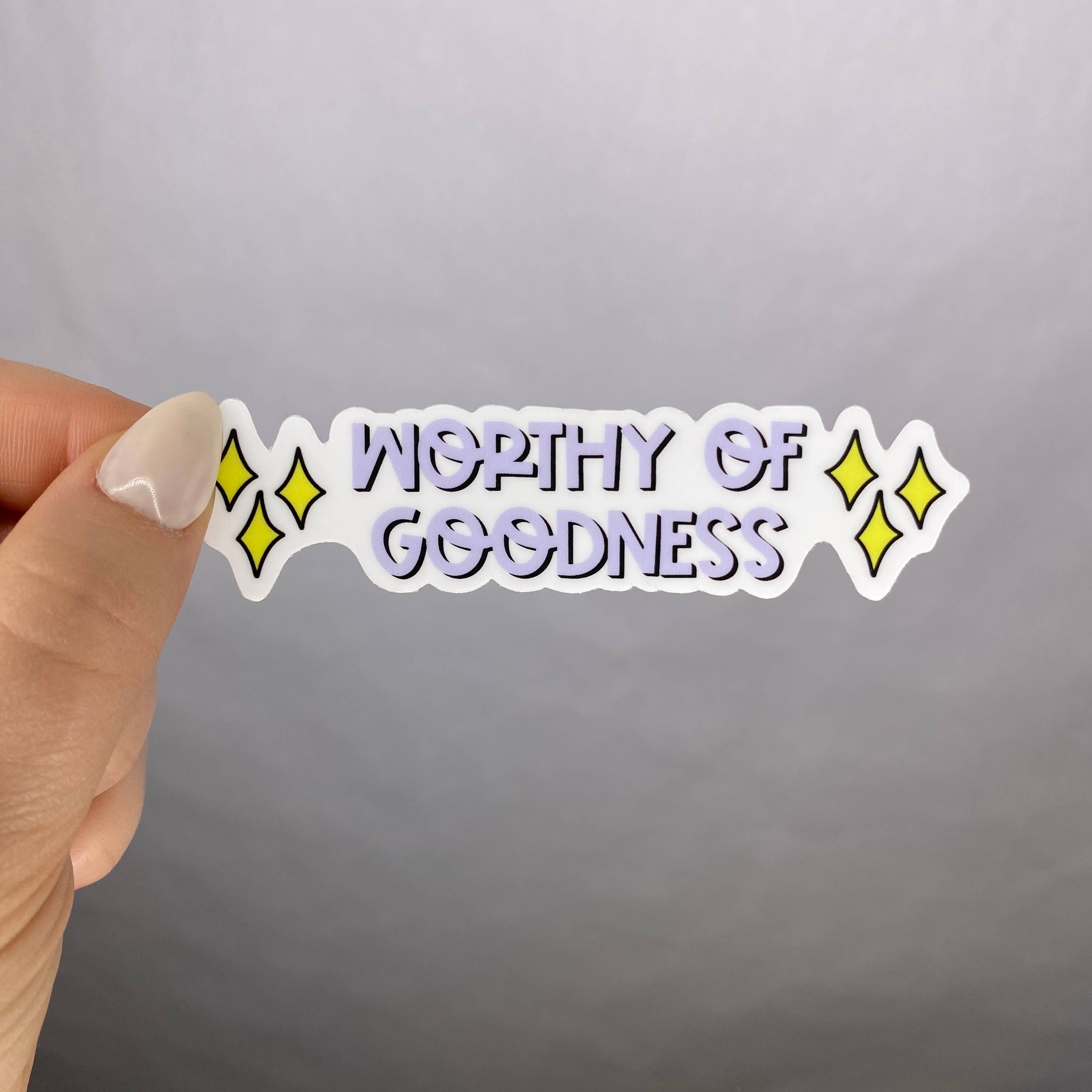 Scarlet Sunday Design Co - Wholesale Sticker - Worthy of Goodness Sticker2