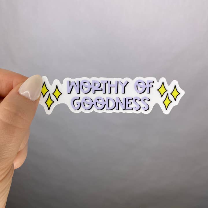 Scarlet Sunday Design Co - Wholesale Sticker - Worthy of Goodness Sticker2