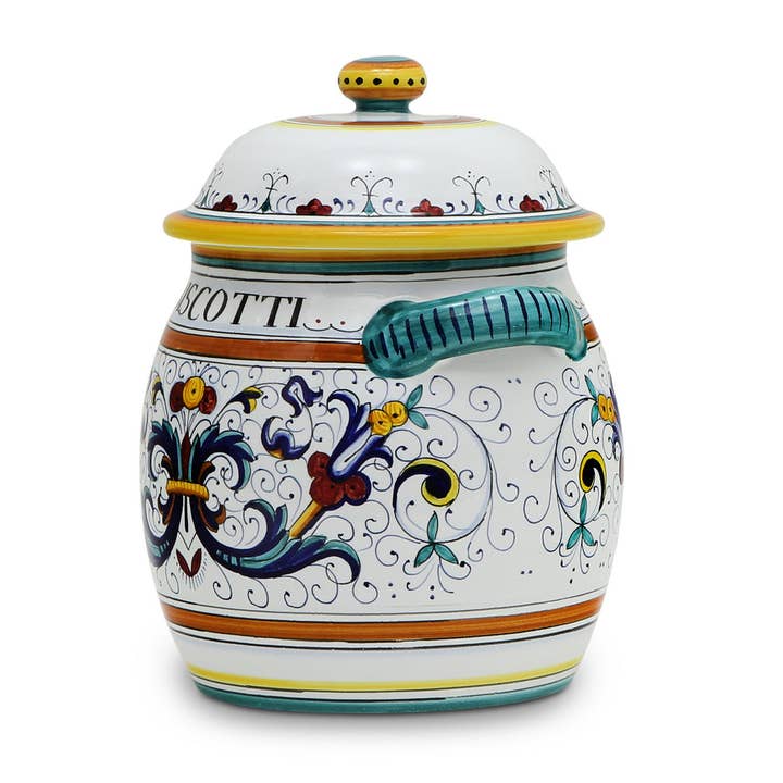 Artistica - Deruta of Italy - Wholesale Cookie Jar - RICCO DERUTA Deluxe: Traditional Biscotti Jar3