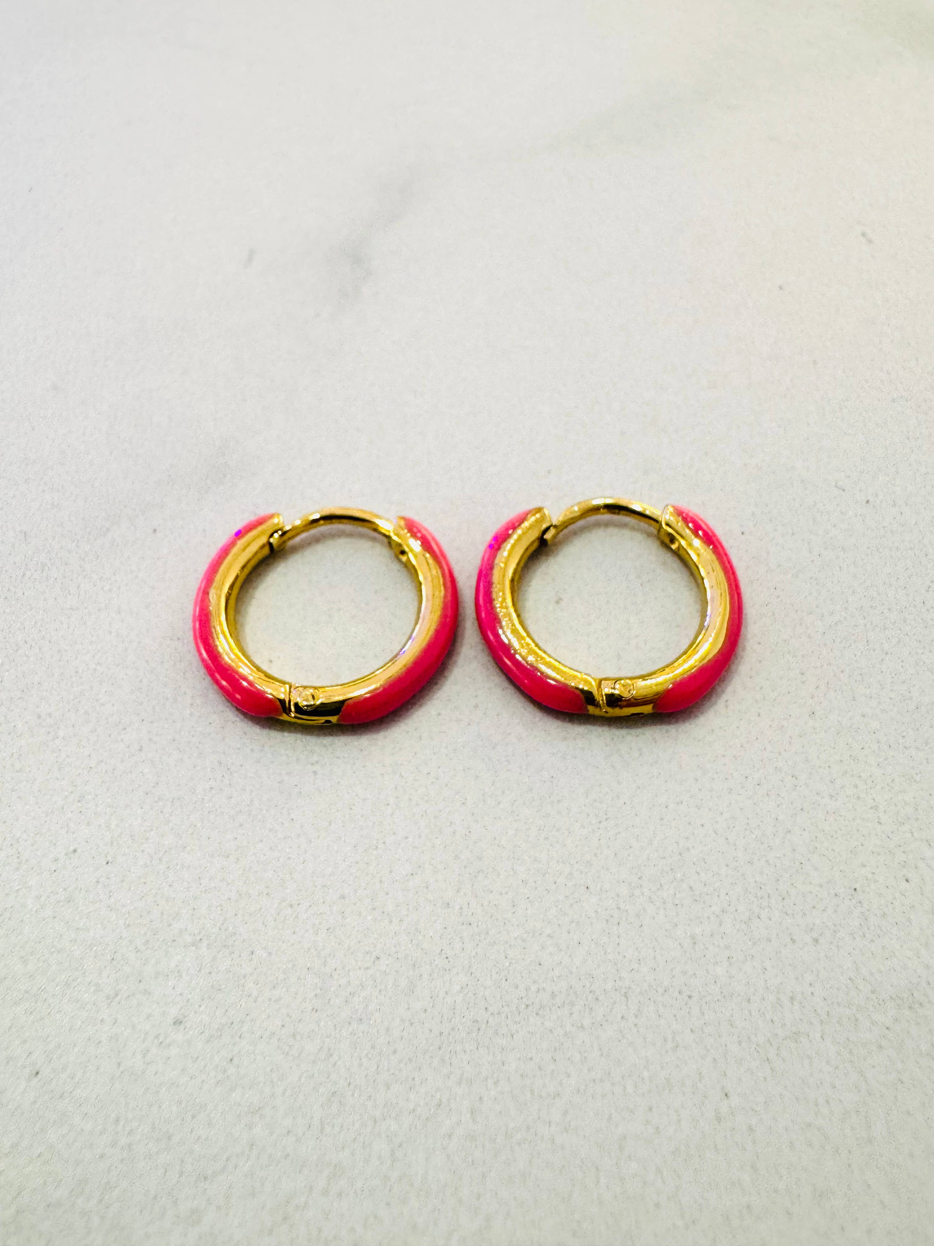 Cassette Barcelona – wholesale Hoop earrings – Rainbow Retro Hoop Earrings3