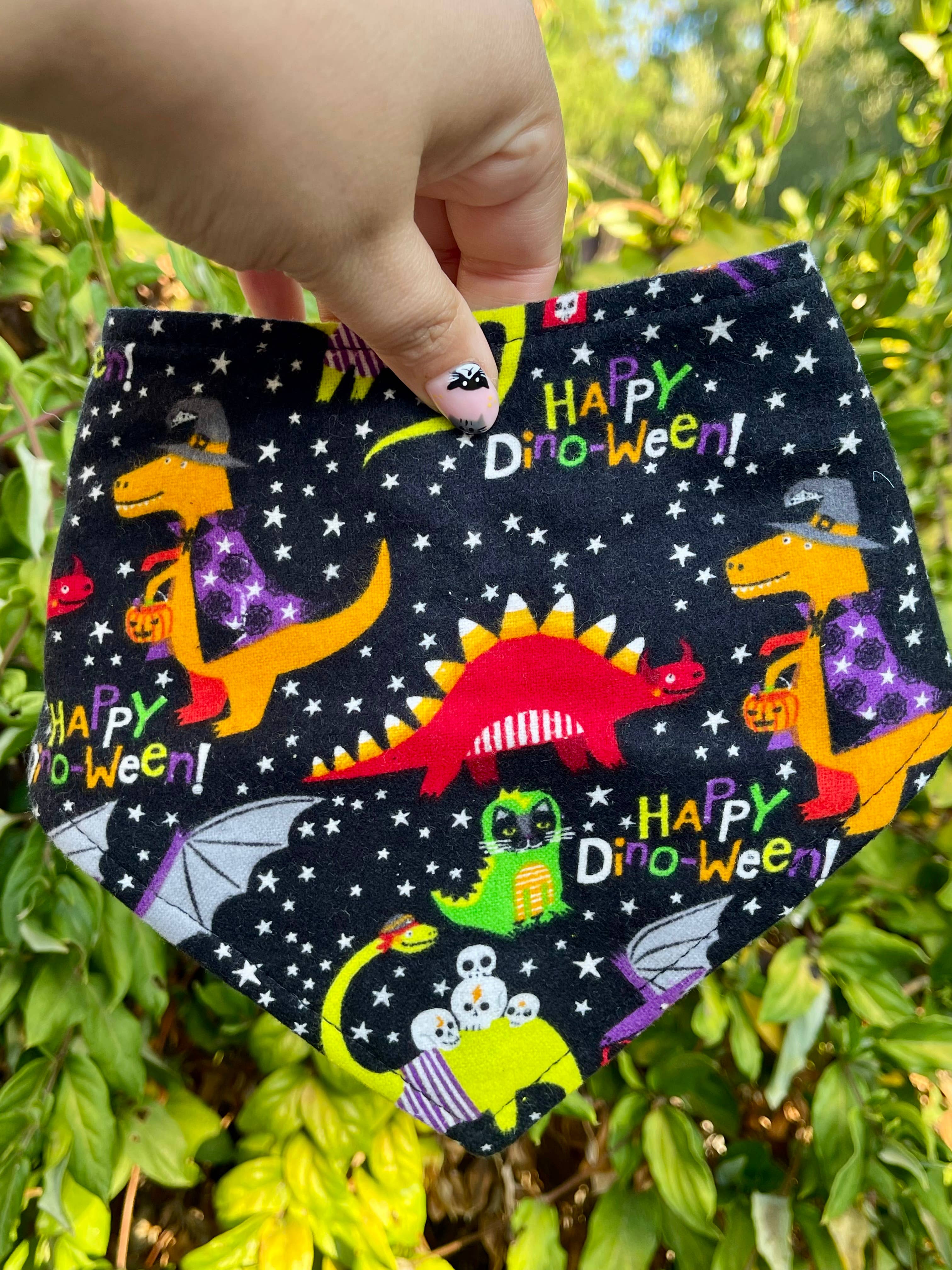 Very Vintage Designs - Wholesale Pet Bandana - Dog - Happy Dinoween – Halloween Dinosaur Dog Bandana – Snap Scarf6