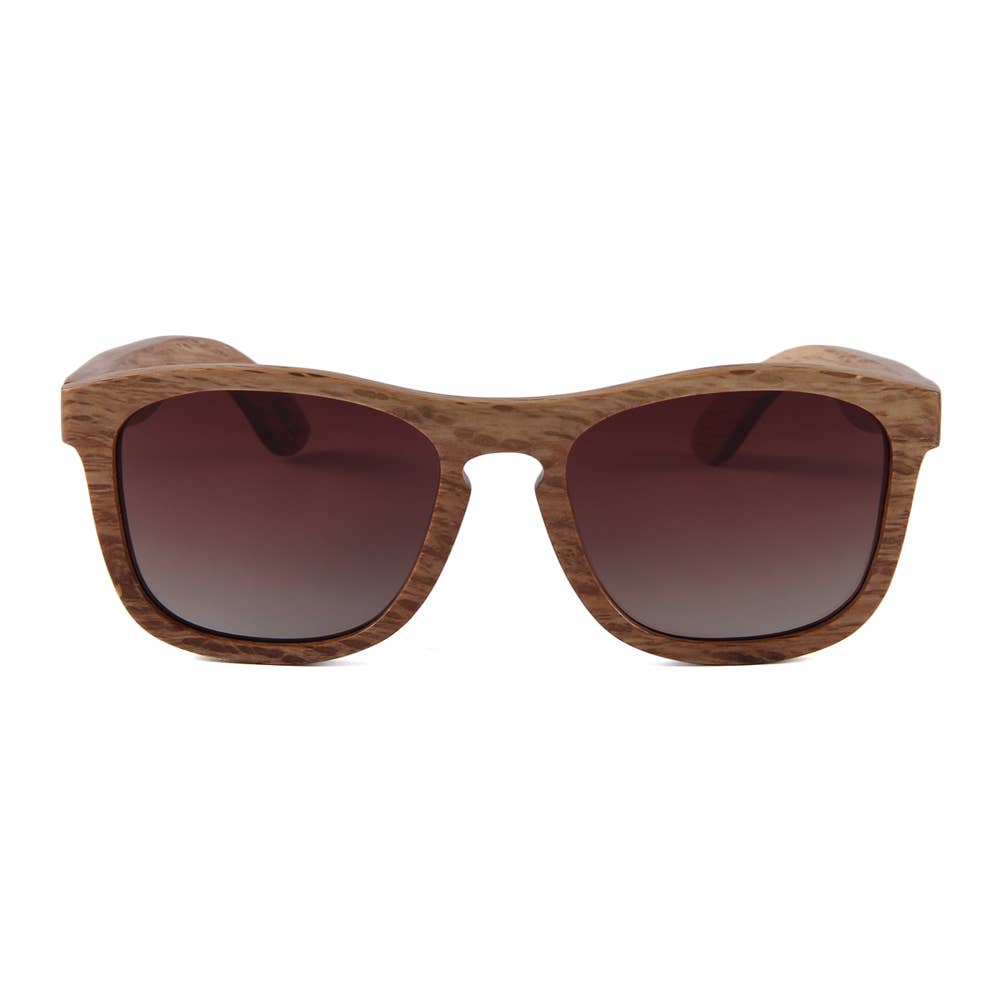 WUDN Handcrafted - Wholesale Sunglasses - Unisex - Real Zebra All Wood Jacks Sunglasses by WUDN5