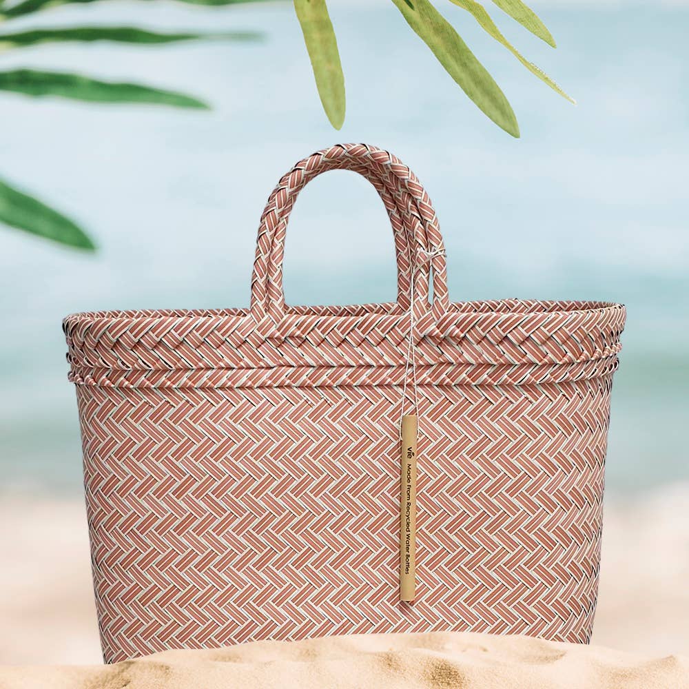VIE - Wholesale Beach Bag - Recycled Plastic Woven Beach/Tote Bag10