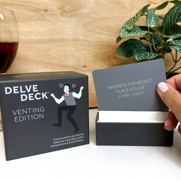 Boredwalk – wholesale Card game – Delve Deck Conversation Cards - Venting Edition