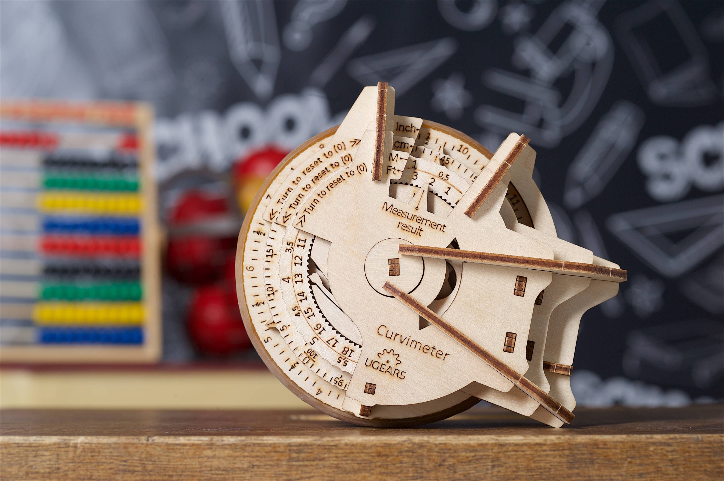 Ukidz LLC - Wholesale DIY Craft Kit - Kids - UGears STEM LAB Curvimeter -Wooden 3D Puzzles - DIY4