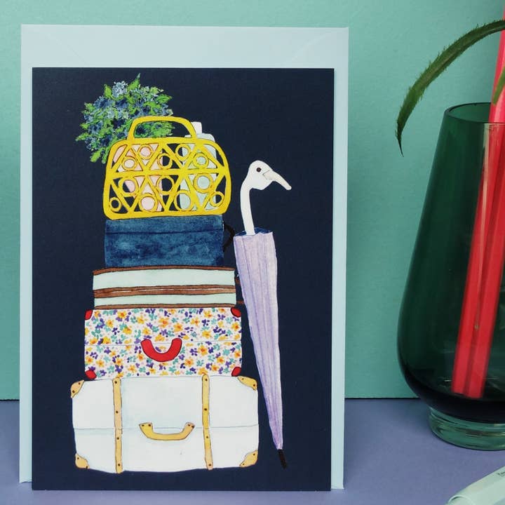 Carte postale valise pour la vente par Wonder Of Today