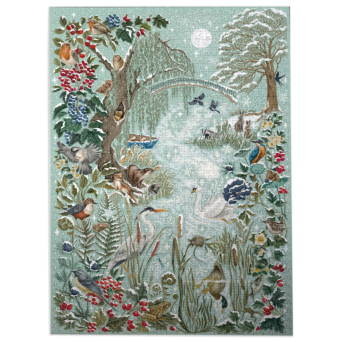 Gibsons Games Inc - Wholesale Puzzle - Adult - The Art File Frosted River 1000 Piece Puzzle2