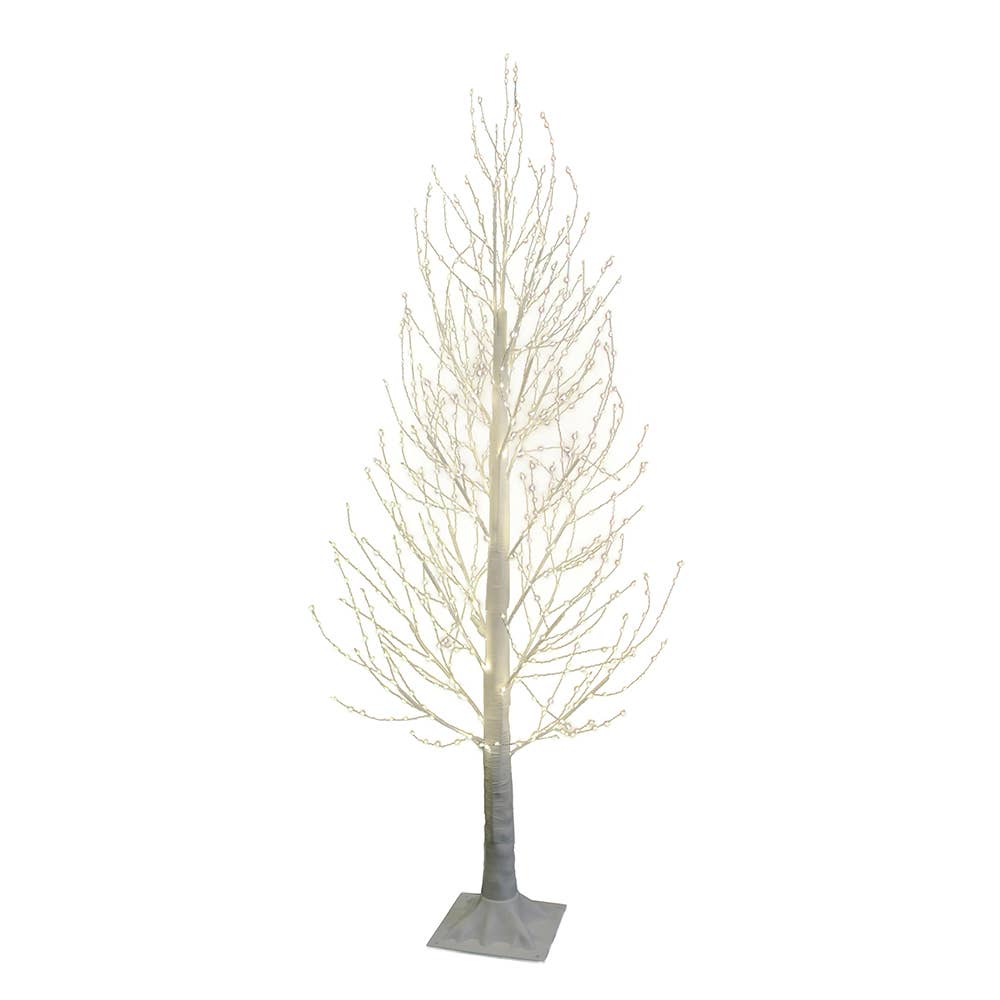 Kurt S. Adler, Inc. - Wholesale Christmas Decoration - 5 Foot Pre-Lit Warm White LED Winter White Twig Tree1