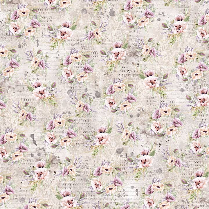 Ecstasy Crafts Distributing - Wholesale Scrapbook - Ciao Bella Cygne Noir Paper Pad 12x12 12/Pkg22