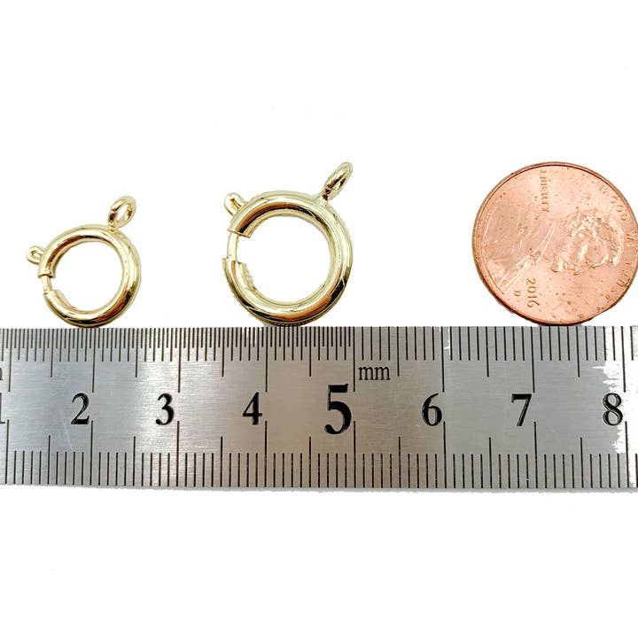 Beads Creation - Wholesale Clasp - Dainty Gold-Filled Spring Ring Jewelry Clasp