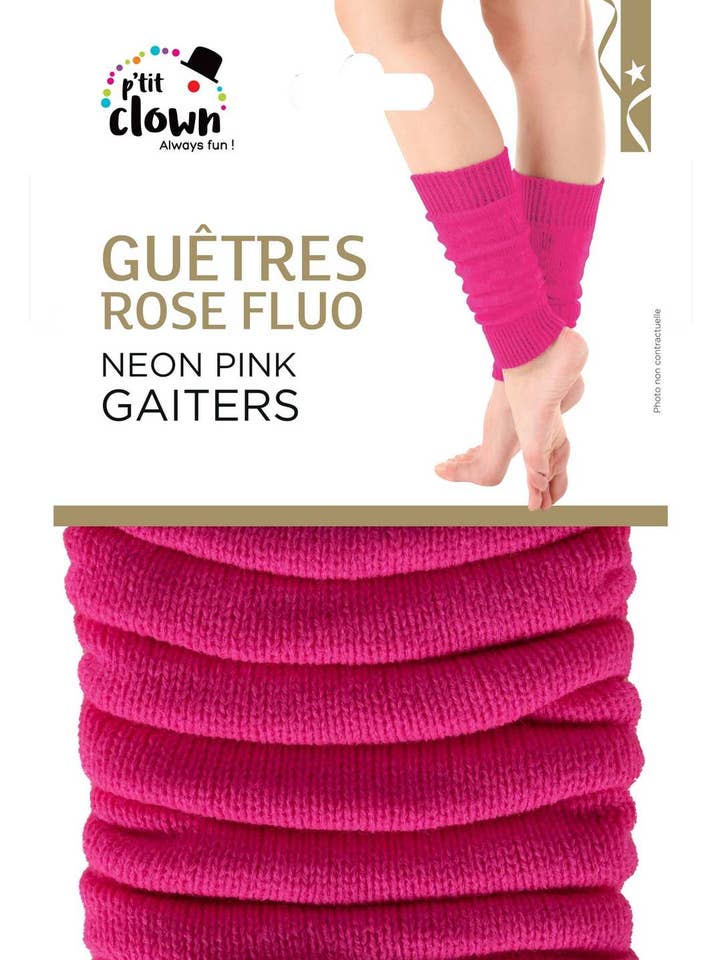 Guêtres - Rose Fluo pour la vente par P'tit Clown