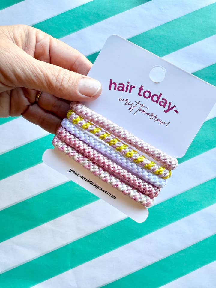 Hair Elastics Pack - Musk for wholesale by Greenwood Designs