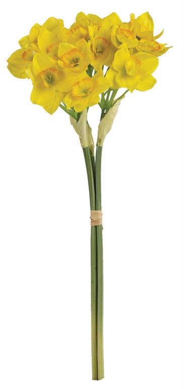 Select Artificials, Inc. - Wholesale Artificial Flowers - Daffodil Bundle 17.5" Yellow0