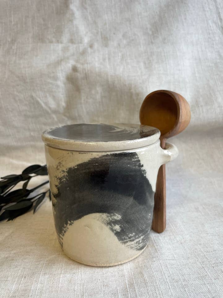 The Maker's Mark Canister for wholesale by Charlotte Manser Ceramics