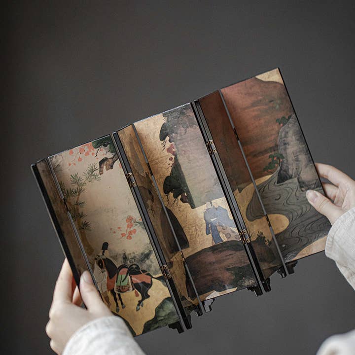 Gohobi - Wholesale Decorative Tabletop Object - Gohobi Mini Folding Screen Tabletop Decoration Small Furnitu