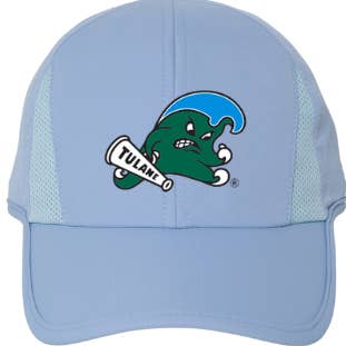 Tulane University Logo Ponyflo Officially Licensed Collegiate Hat for wholesale by David And Young