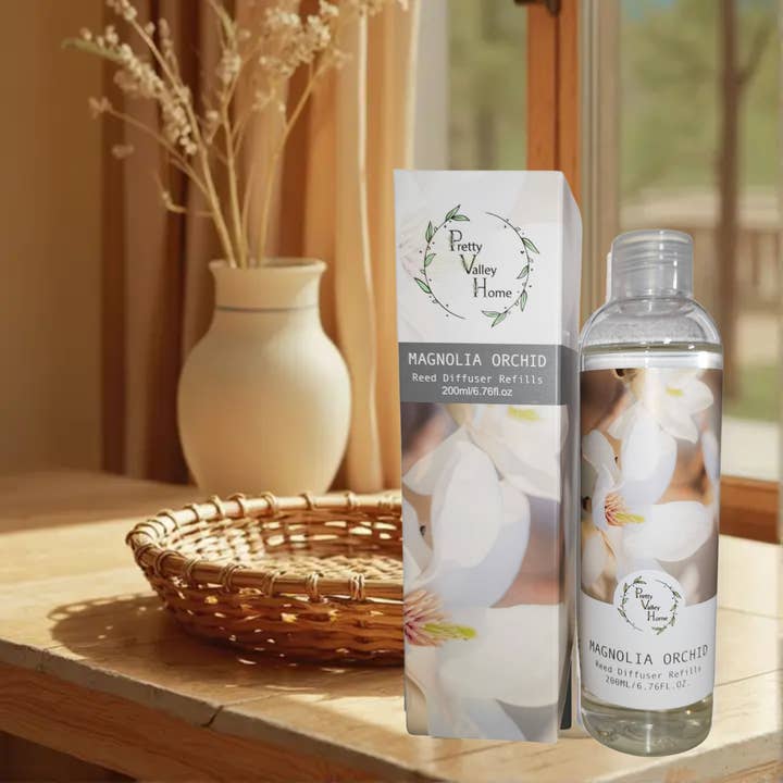 Pretty Valley Home - Wholesale Fragrance oil - Reed Diffuser Oils 200ML 6.76 Fl oz Fragrance Oil - Magnolia Orchid2