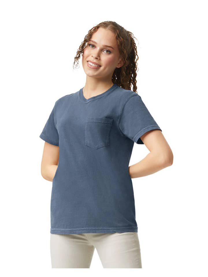 Down South Designer Customs - Wholesale T-shirt – Unisex - Comfort Colors Adult Heavyweight Pocket Tee23