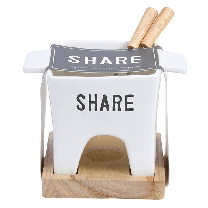 Santa Barbara Design Studio by Creative Brands - Wholesale Kitchen Tool/Gadget - Face to Face Mini Fondue Pot - Share