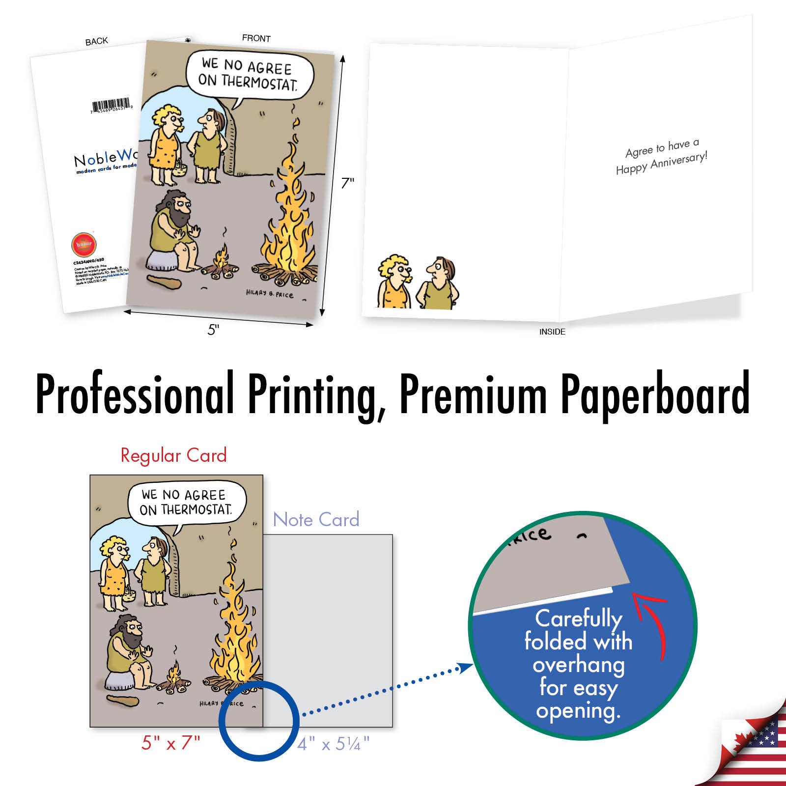 NobleWorks - Venta al por mayor Tarjetas de aniversario - NobleWorks - Tarjetas de aniversario con termostato cavernícola3