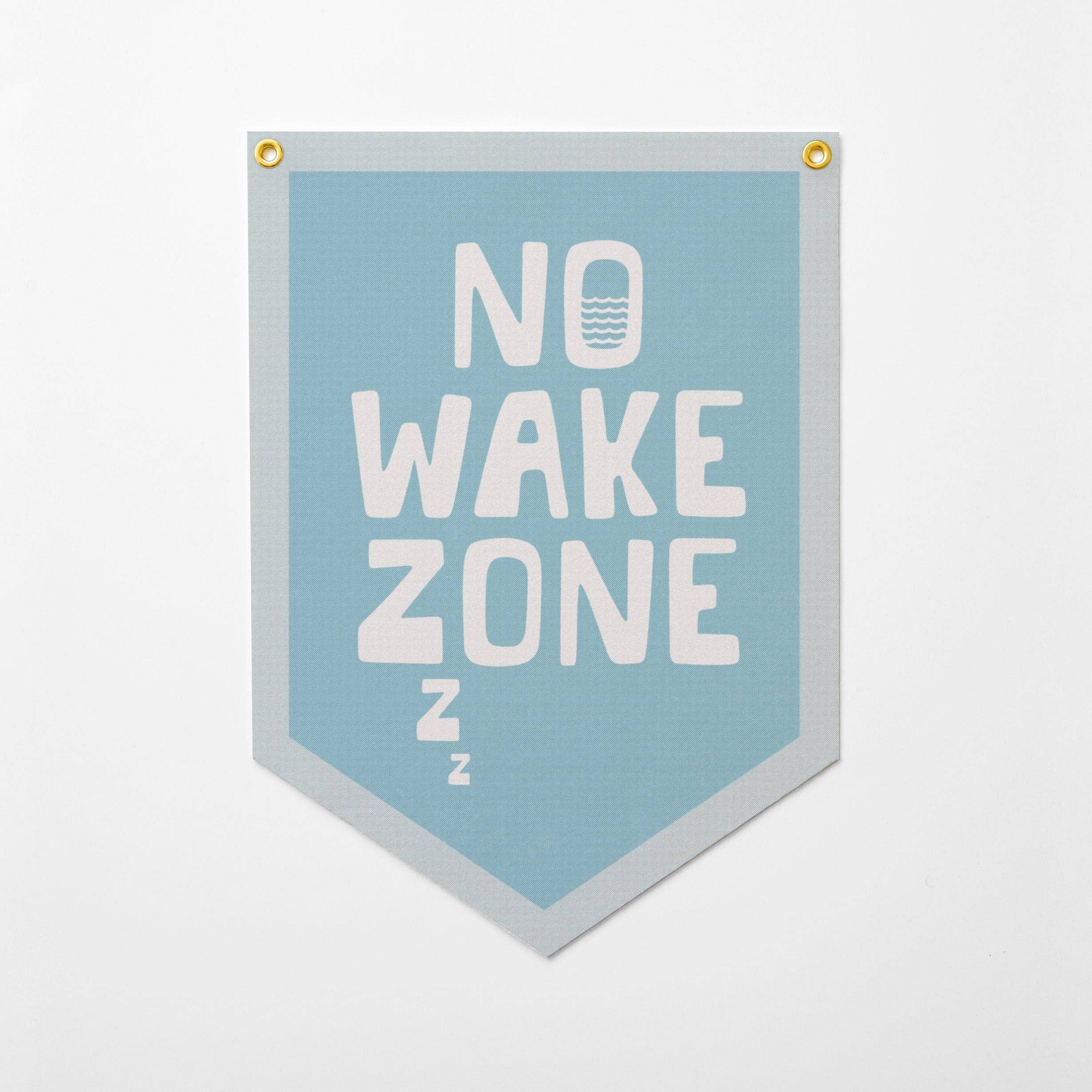 Benoit's Design Co. – wholesale Sign – No Wake Zone Felt Camp Flag1