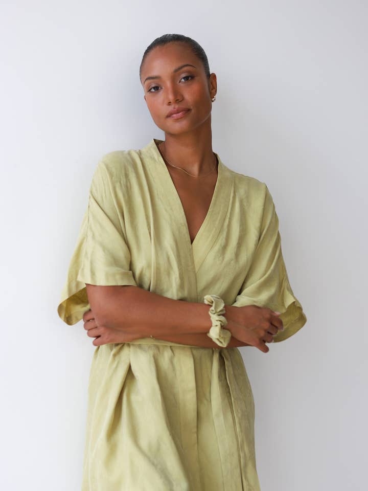 The Short Robe - Tomatillo for wholesale by Be Idle
