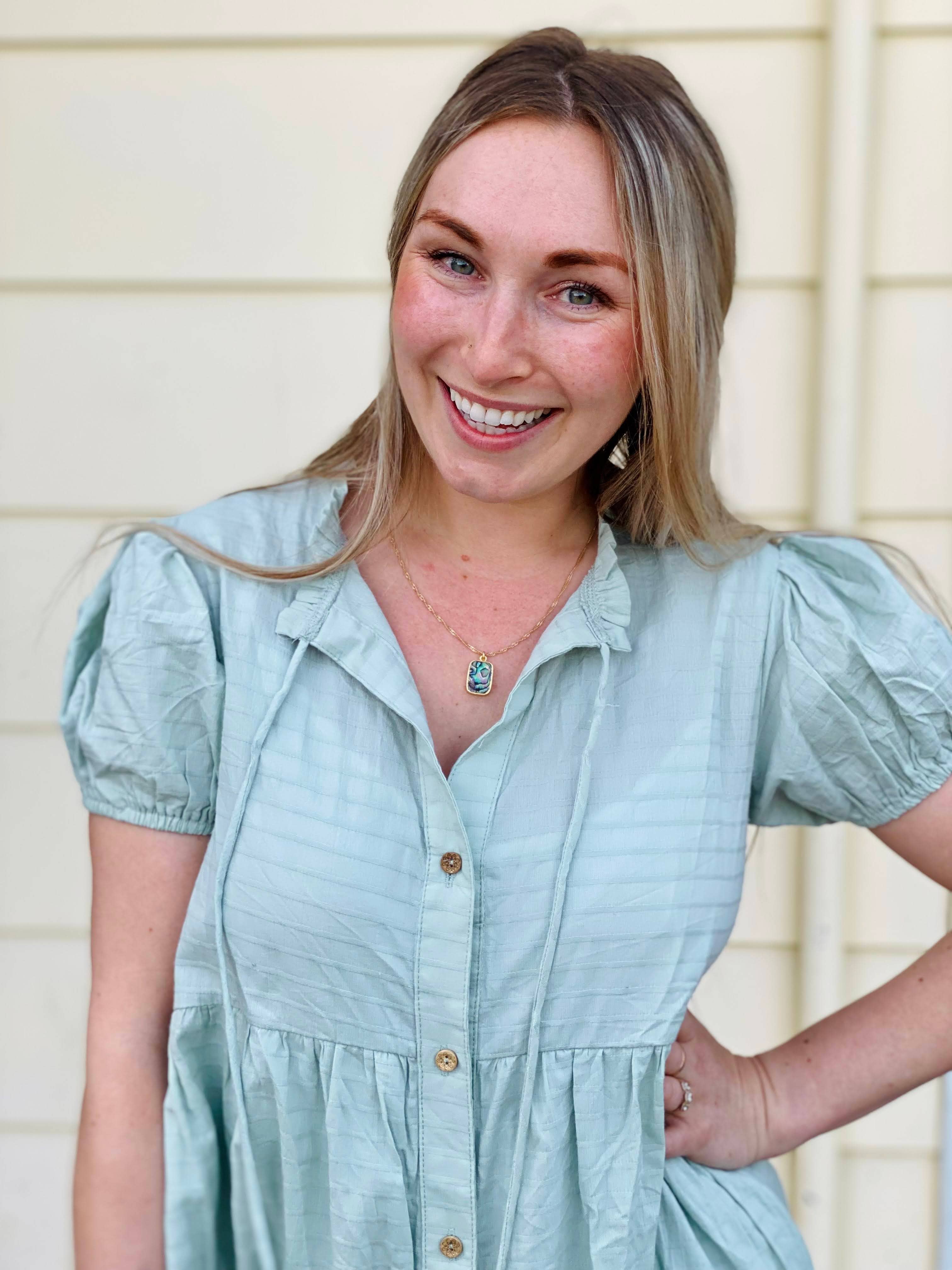 Moxie Collective (formerly Atonement Design) - Wholesale Pendant/Charm Necklace - Opal of the Sea Abalone Necklace1