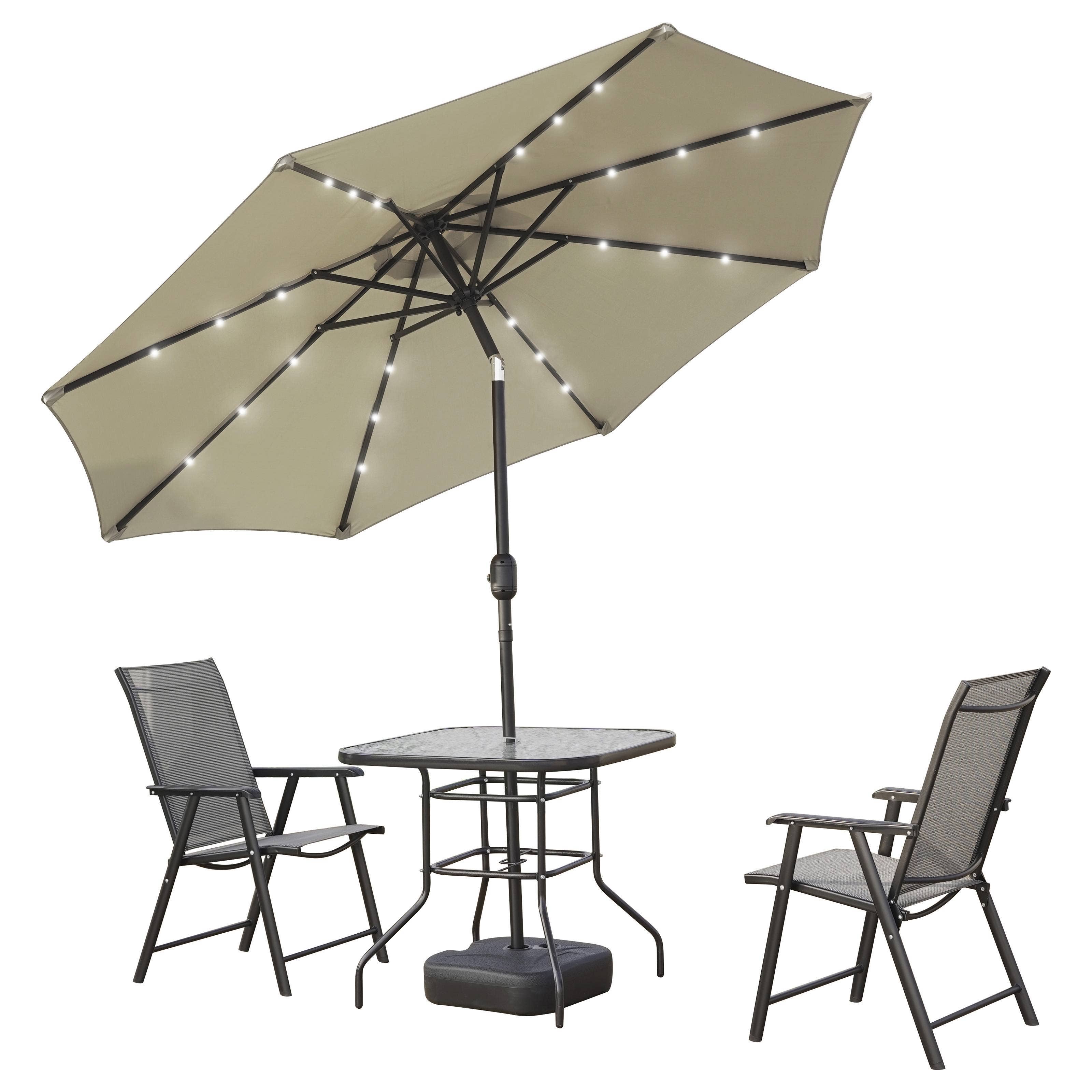 LeisureMod - Wholesale Patio Umbrella - Sierra Modern 9ft Solar LED Patio Garden Umbrella33