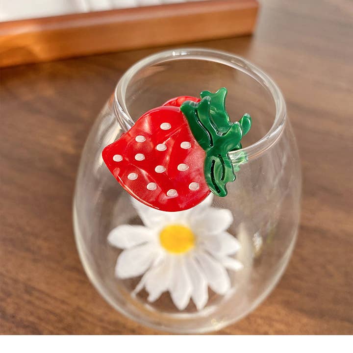 MKS America - Wholesale Hair Clip - Women's - Mini Strawberry Fruit Hair Claw Clip8