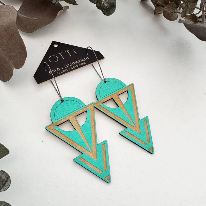 OTTI - Wholesale Dangle Earrings - Lightweight Architectural Earrings: COVEN (3 color options)8