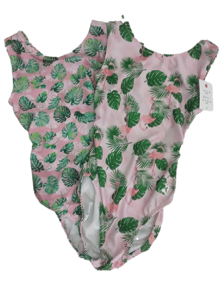 Laguna Palm Vice Versa Flamingo Leotard Set for Gymnastics & Dance for wholesale by Foxy's Leotards