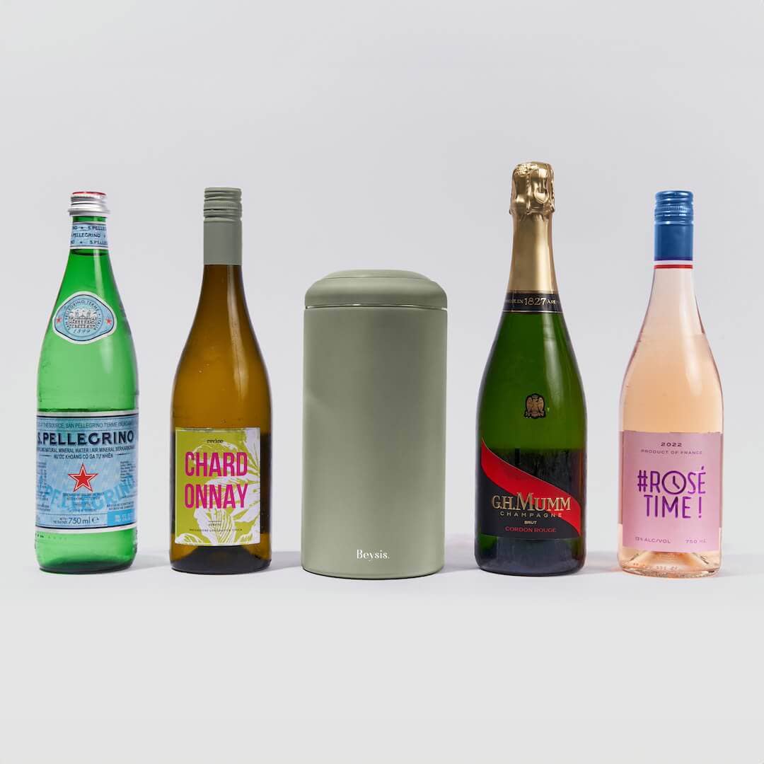 Beysis - Wholesale Wijnemmer - Beysis wijnkoeler van dubbelwandig roestvrij staal voor 750 ml flessen18