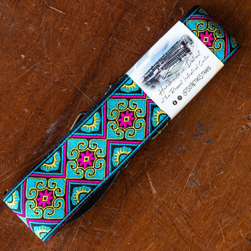 SoRetro Studios - Wholesale Guitar Strap - Unisex - Bahia Blue - Guitar Strap0