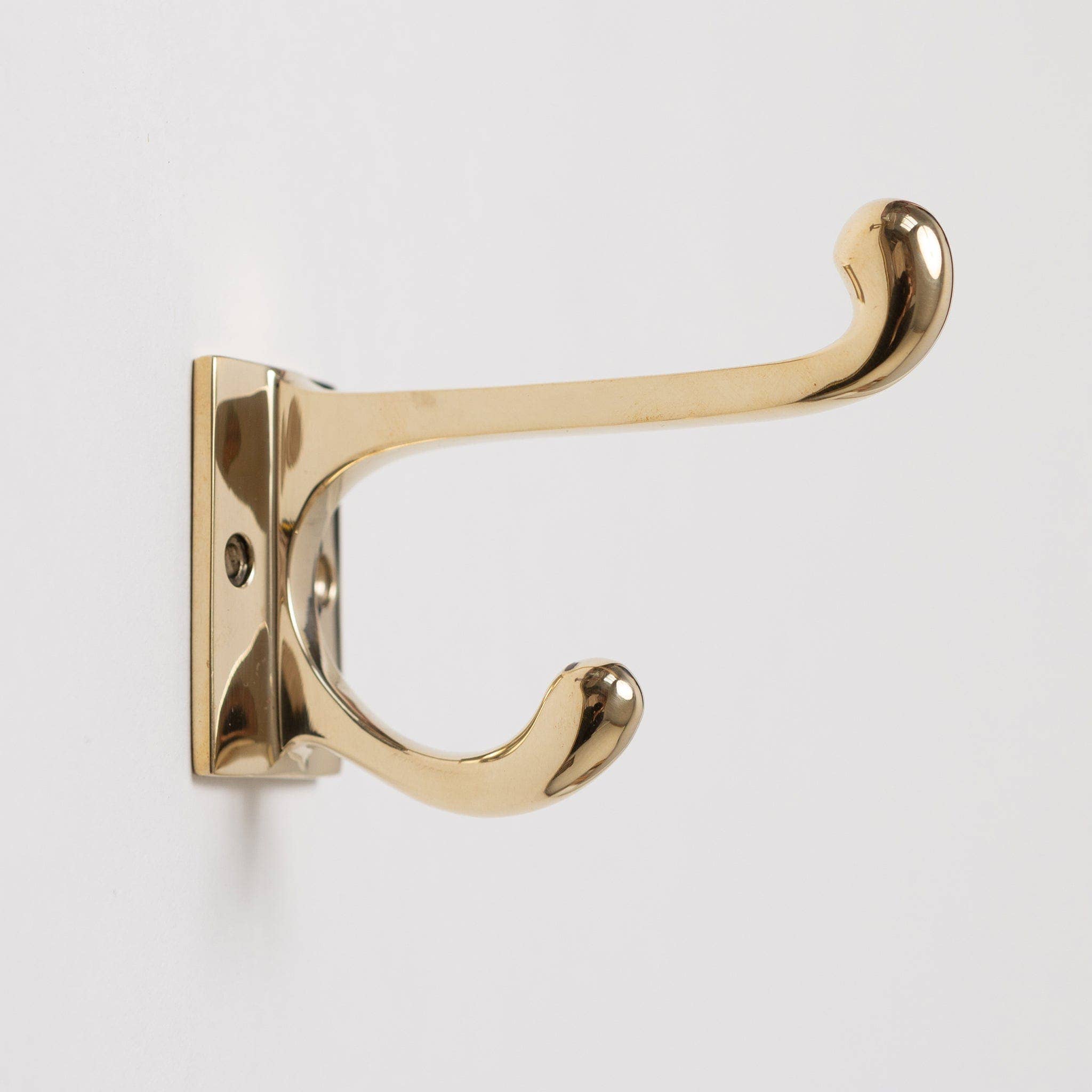 Brass bee – wholesale Wall hook – Solid Brass square Coat Hook - Brass Finish0
