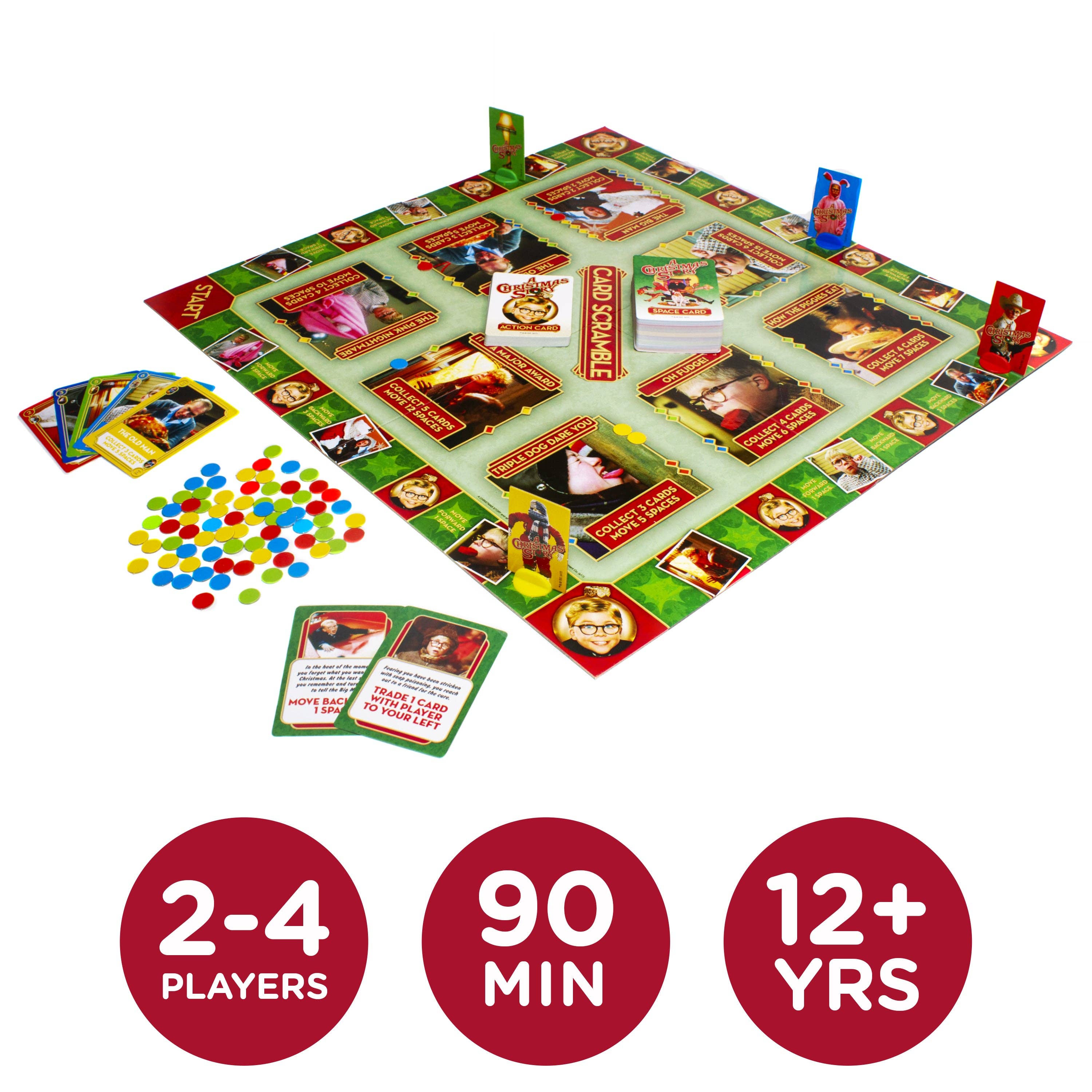 AQUARIUS, GAMAGO, ICUP, & ROCK SAWS by NMR Brands - Wholesale Board Game - A Christmas Story Card Scramble Board Game1