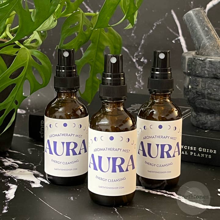 AURA: Energy Cleansing Aromatherapy Mist for wholesale by Earthtones Aromatherapy & Gifts
