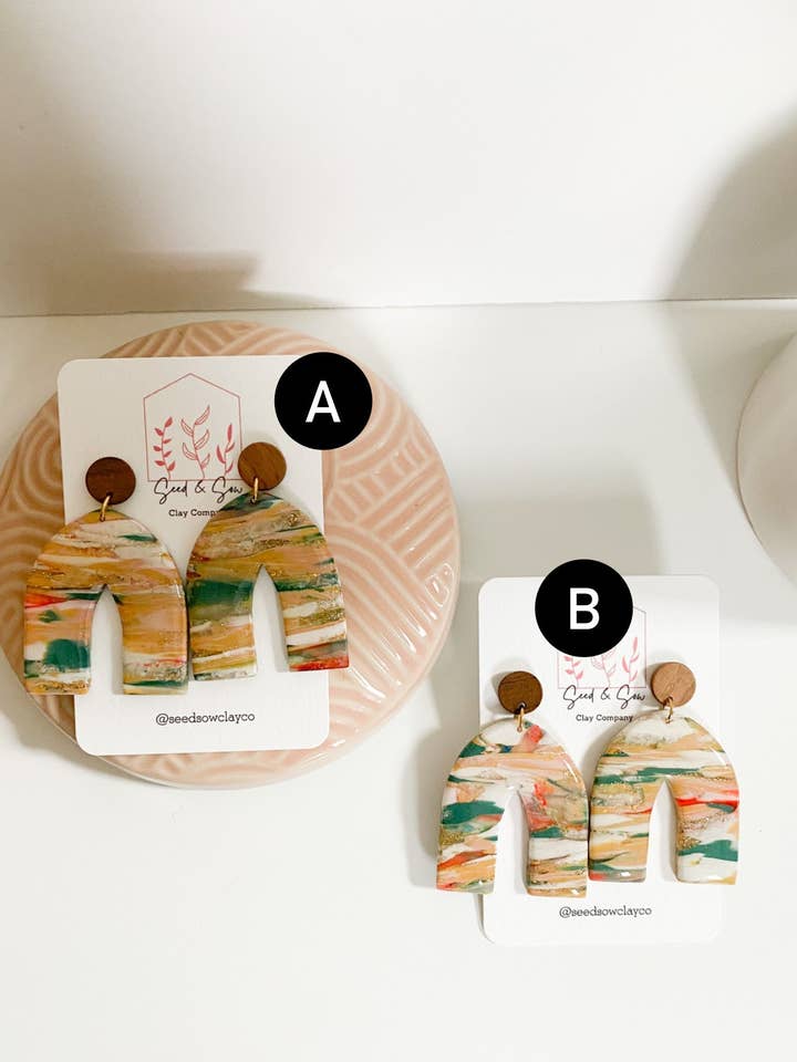 The Sunny Days Marble Large Arch for wholesale by Seed & Sow Clay Company