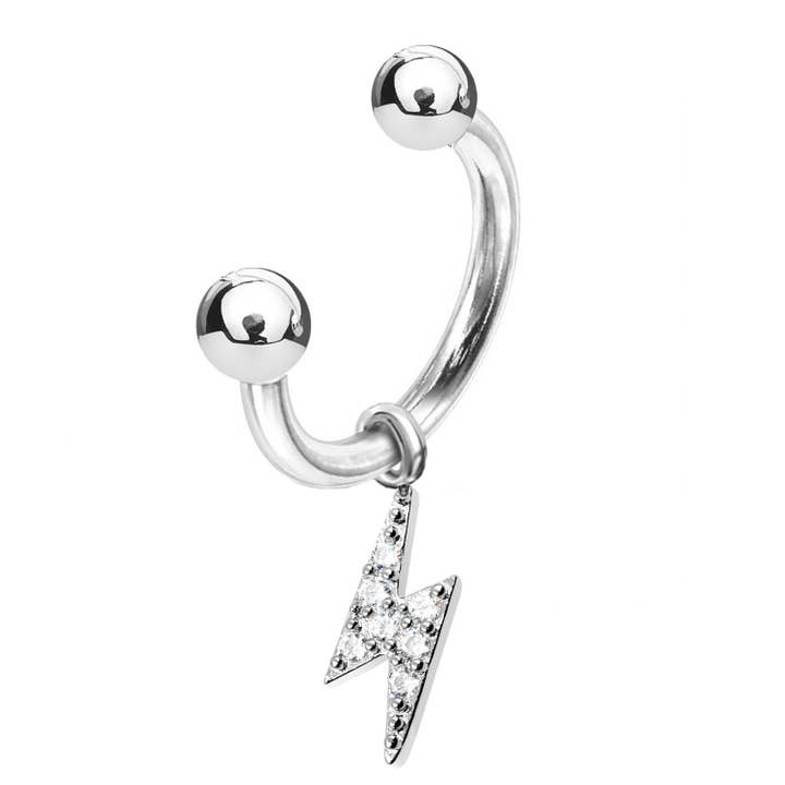 Horseshoe with Lightning Pendant - PY-090 for wholesale by Awaken