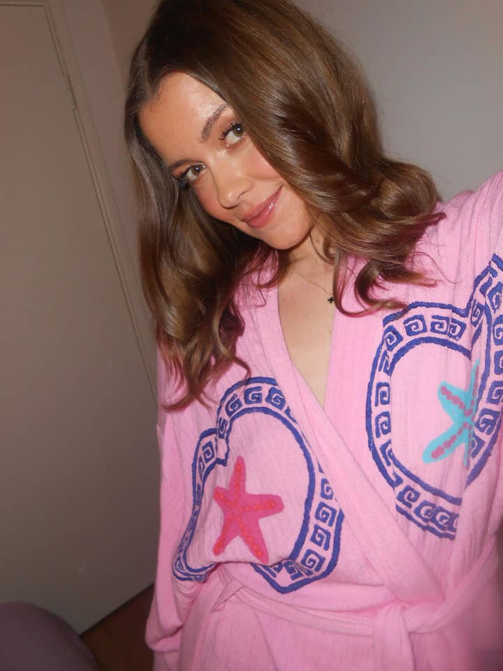 Orchid Bloom Long Robe Sea Star print - Just back in stock, run don’t walk! for wholesale on Faire11