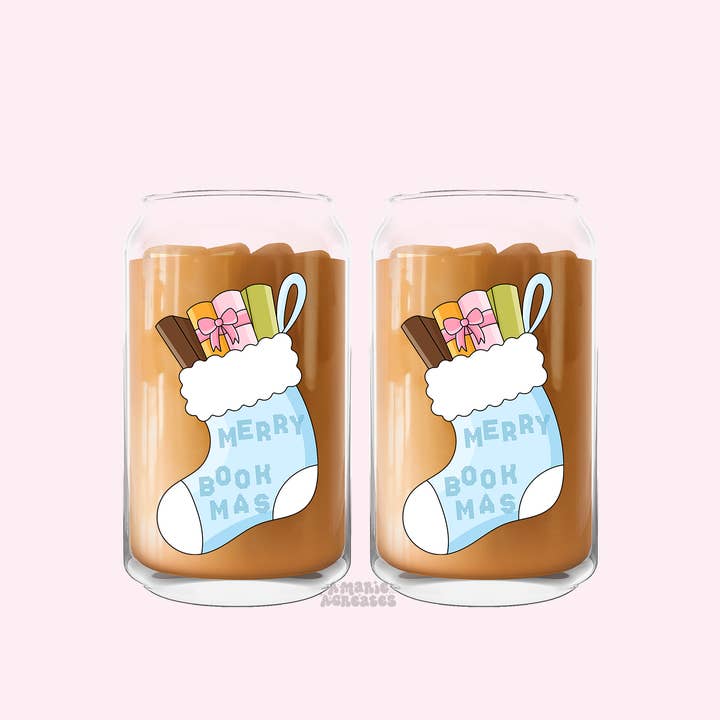 Joyeux Bookmas Gobelet en Verre pour la vente par amarieacreates