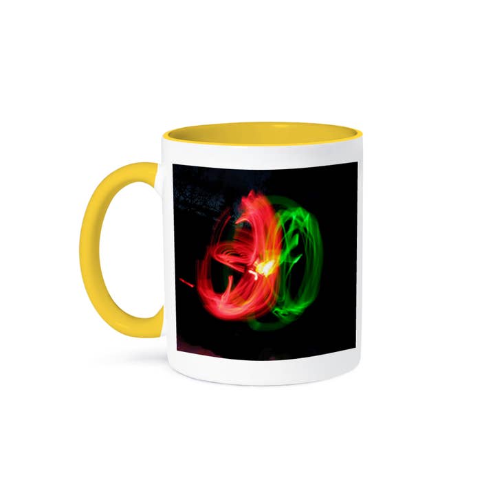 3dRose - Wholesale Coffee mug - 3dRose, Glow Sticks Shot With a Long Exposure in the Yukon Night 4, Mug