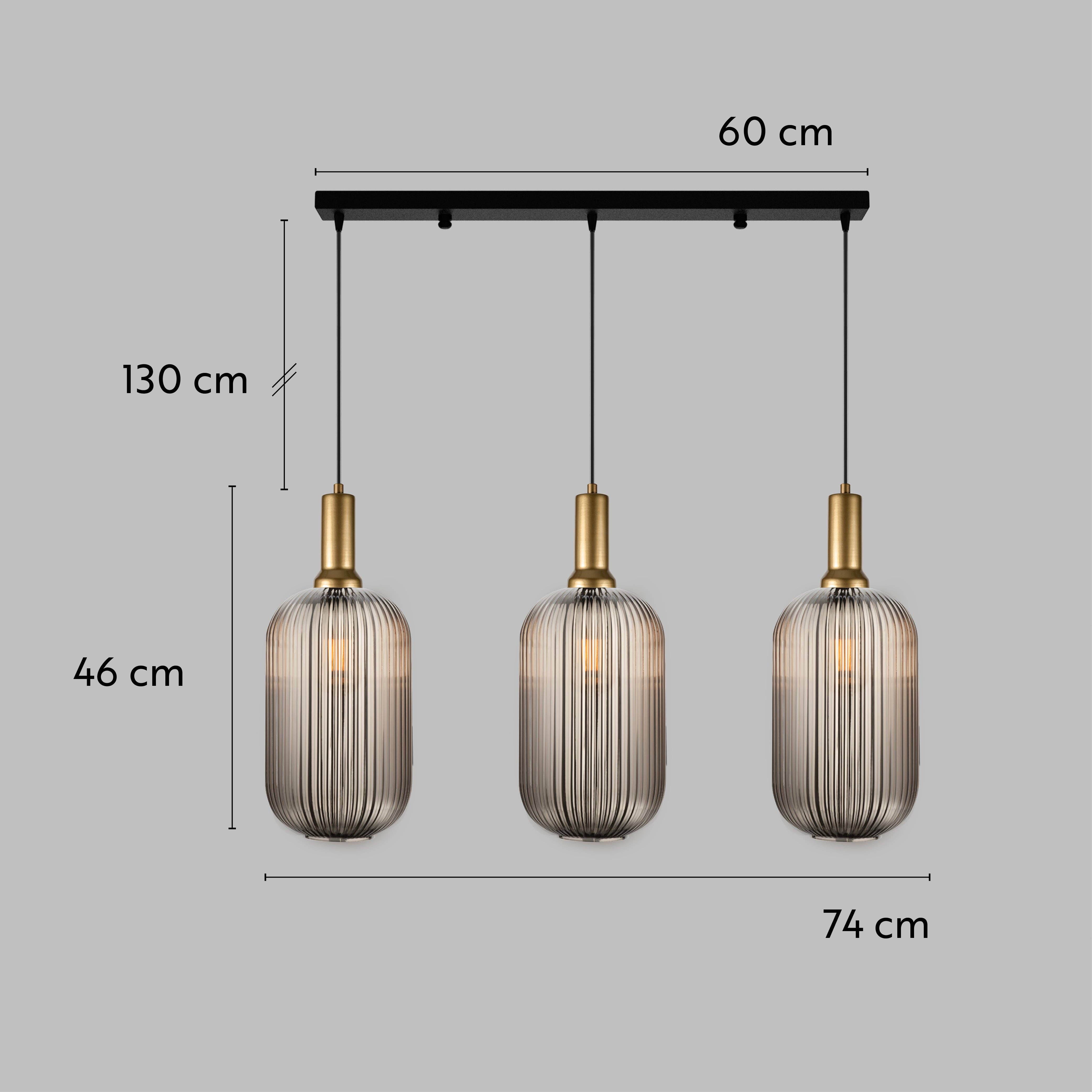 Eclipse Lighting - Wholesale Chandelier/Hanging Light - Linear Canopy Ribbed Glass Clear Multi Pendant Lighting Staircase, Custom Ribbed Glass Pendant Lighting, Multi Lighting for Stairwell Long Chandelier18