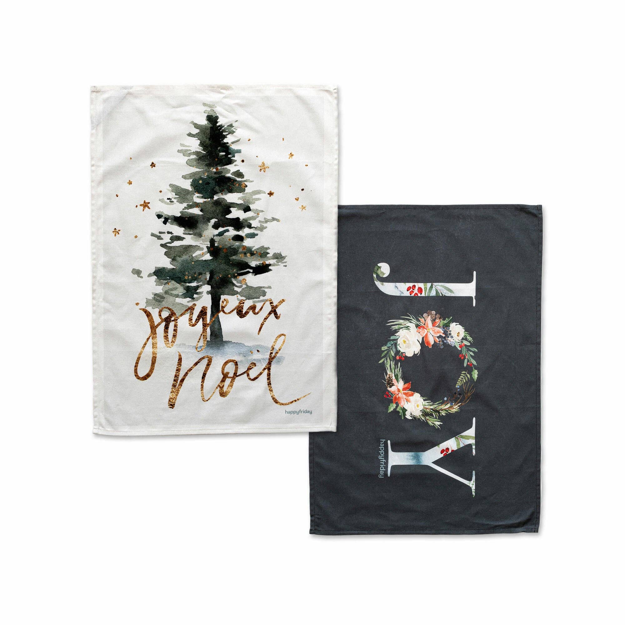 Happyfriday - Wholesale Tea Towel - Joyeux Kitchen Towel 2 pcs 70x50 cm0