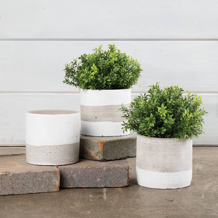 Willow Group - Wholesale Plant Pot - RD CEMENT PLANTER - 3 ASST