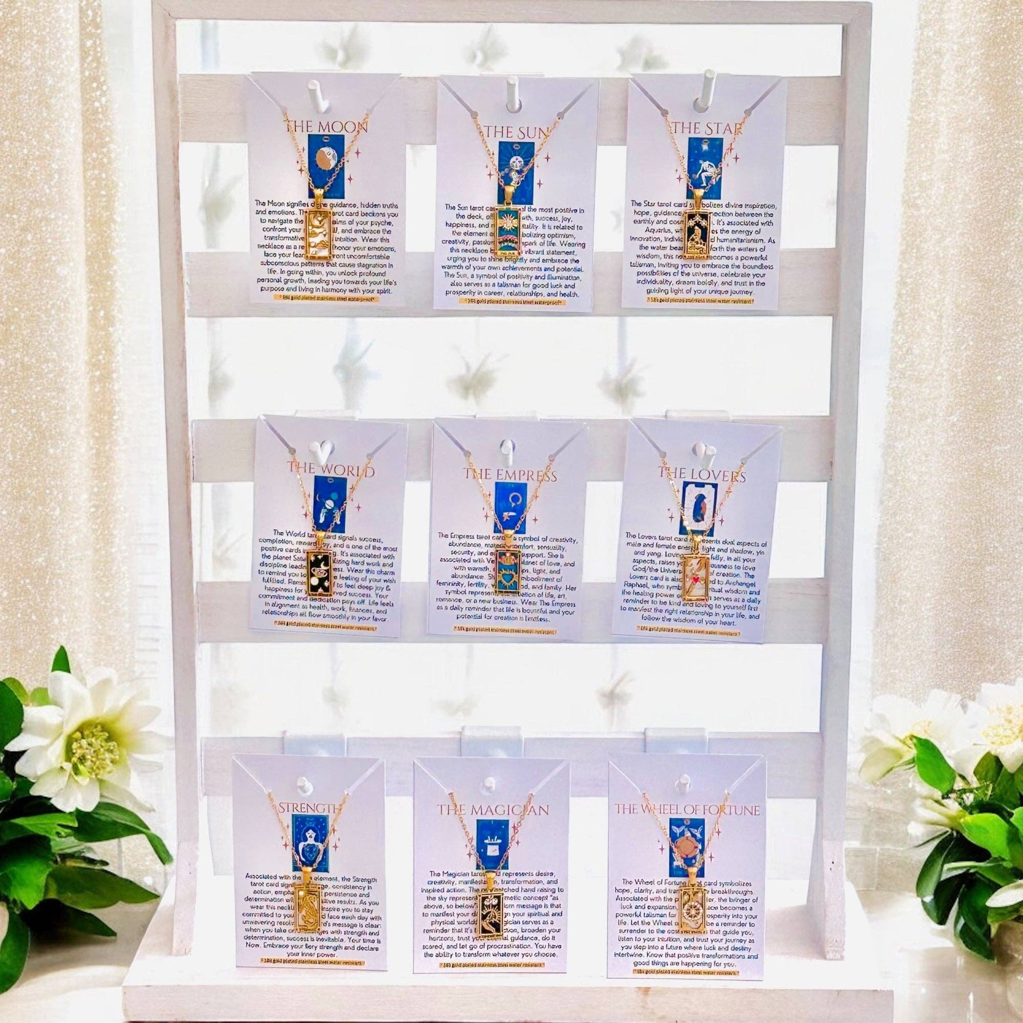 Soul Charms - Vente Colliers à pendentif - Colliers Carte de Tarot - Plaqué or 18K, étanches11