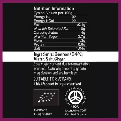 The Cultured Food Company - Wholesale Pickled Vegetables - Fermented Beetroot -1KG1