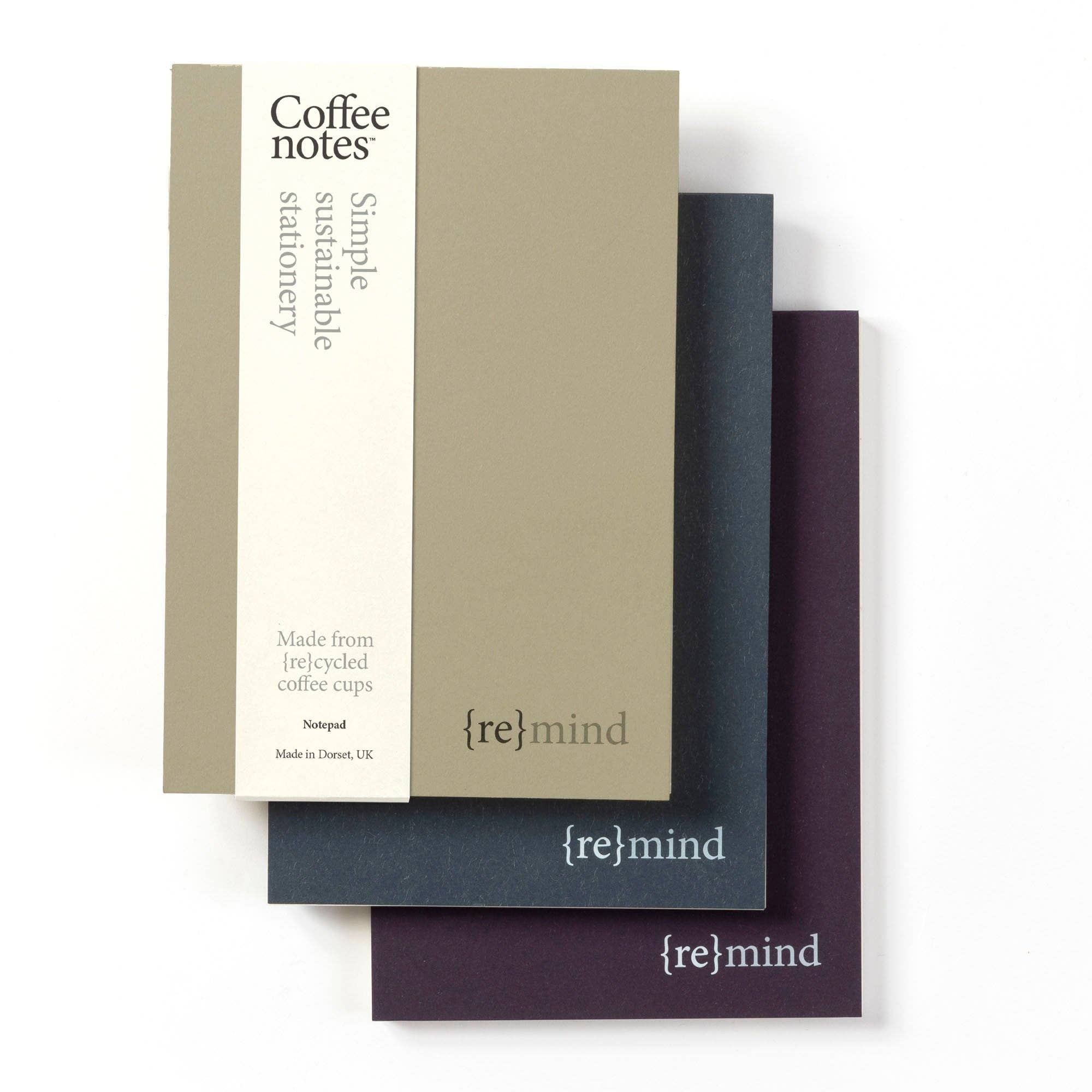 Coffeenotes - Wholesale Notepad - Aubergine Tweed Organiser Pad2
