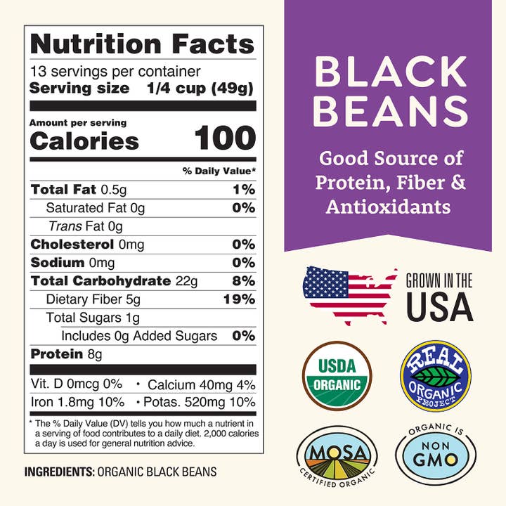 Doudlah Farms Organics - Wholesale Beans - Organic Black Beans